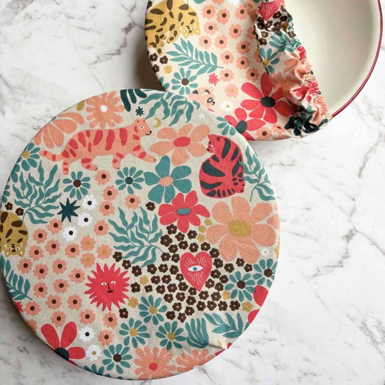 Laminated Cotton Food/Bowl Covers Set of 2