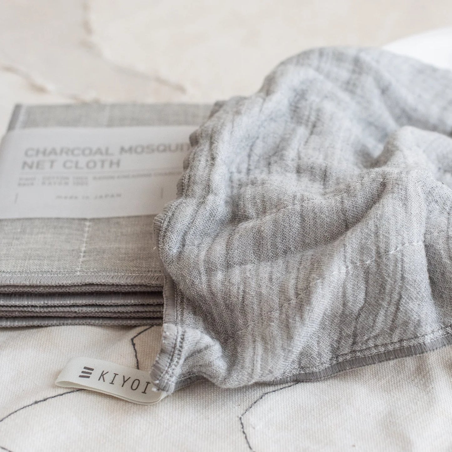 Japanese Kitchen Dish Cloth - Charcoal