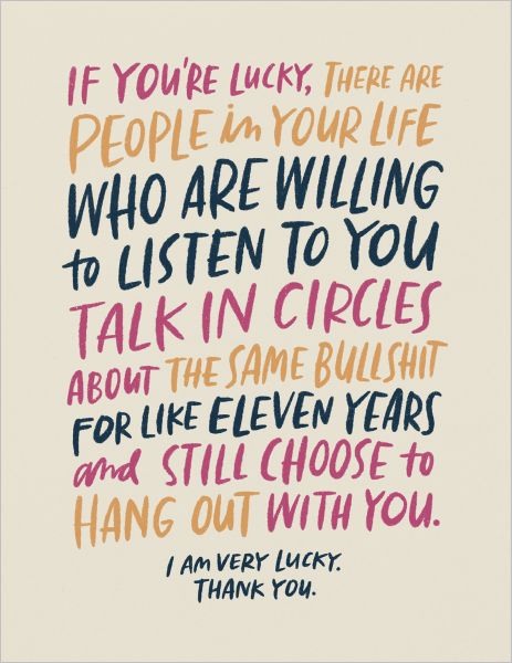 Talk in Circles Greeting Card