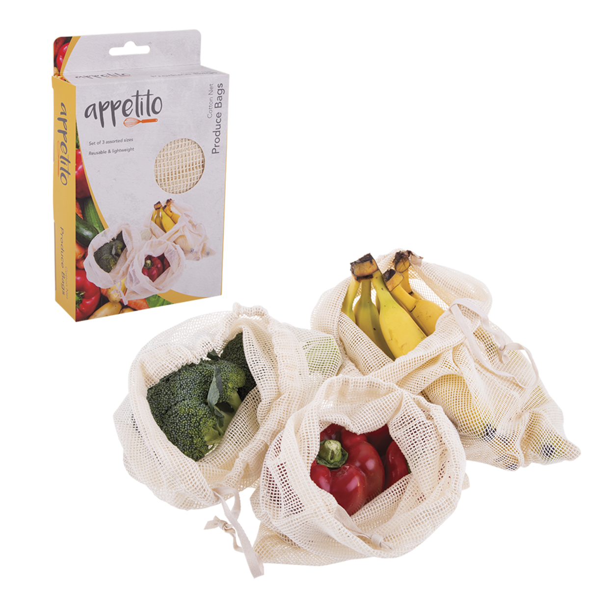 Cotton Net Produce Bags