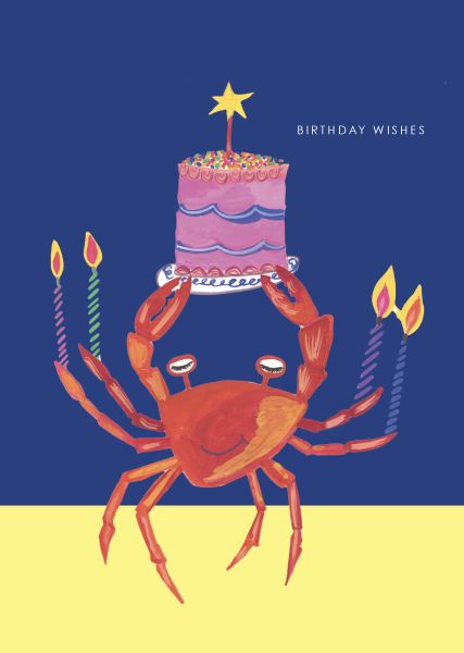 Crab & Cake Greeting Card