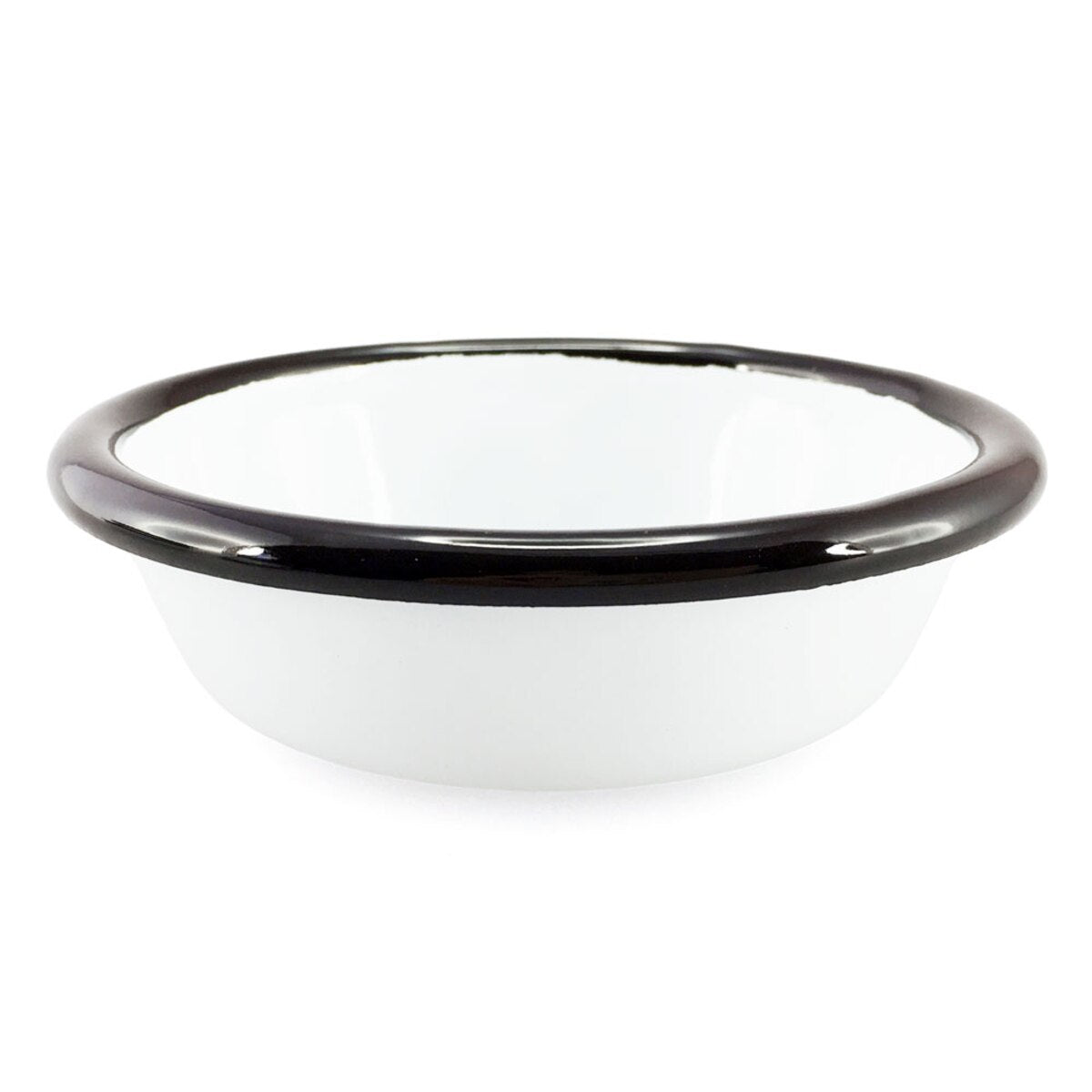 Falcon Enamelware 10cm 190ml Dish White With Black Trim