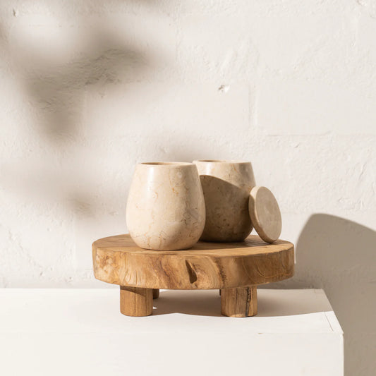 Eka Teak Footed Tray