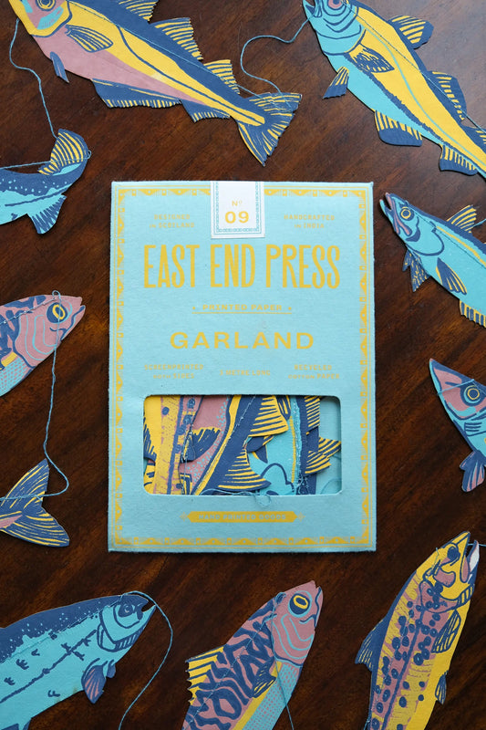 East End Press School Of Fishes Paper Garland