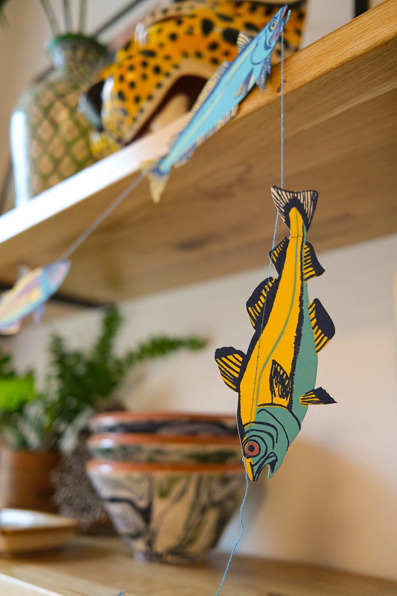 East End Press School Of Fishes Paper Garland