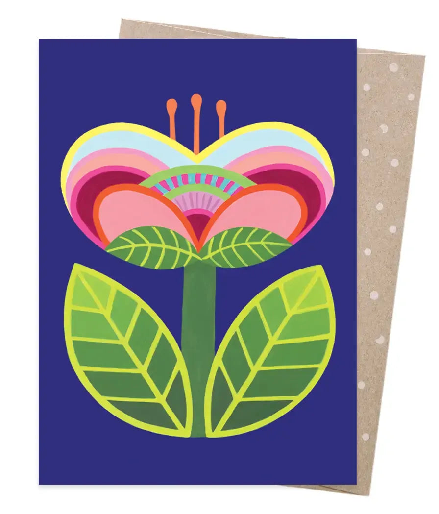 Earth Greetings Claire Ishino Flower Before Sleep Greeting Card