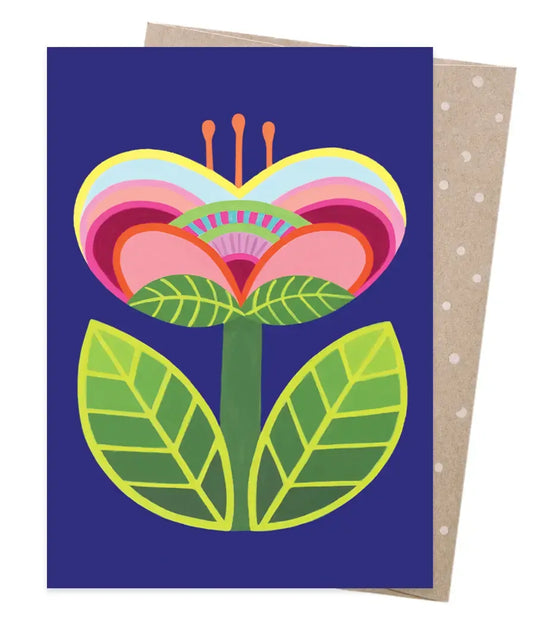 Earth Greetings Claire Ishino Flower Before Sleep Greeting Card