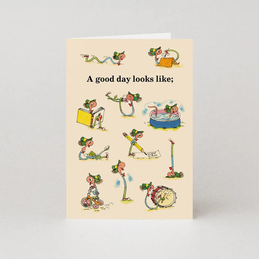 Richard Scarry A Good Day Looks Like Greeting Card