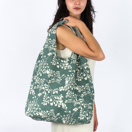 Apple Green Duck Cotton Hampi Shopping Bag