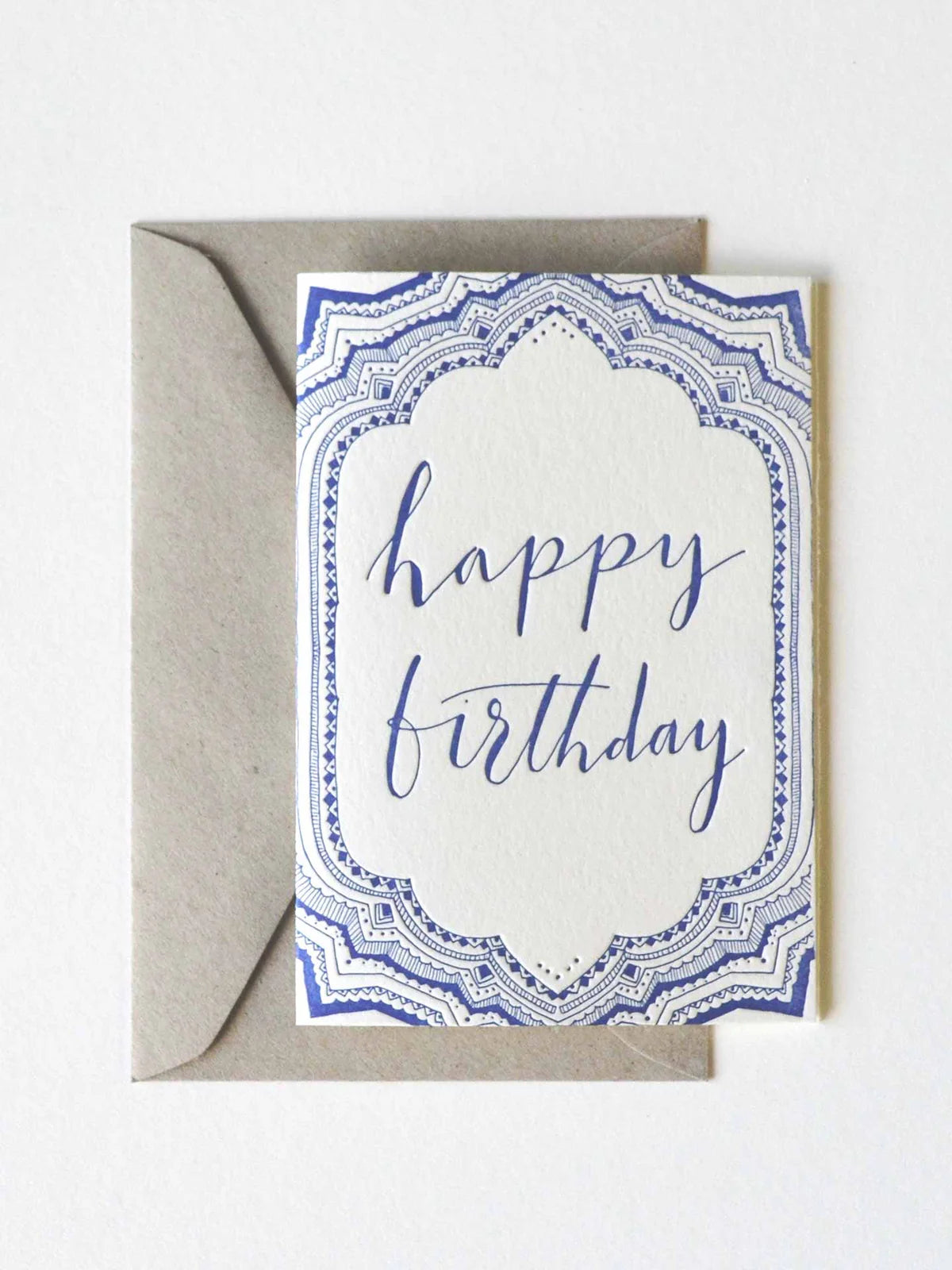 The Little Press Happy Birthday Letter Press Greeting Card