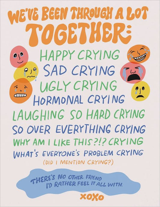 Happy Crying Greeting Card