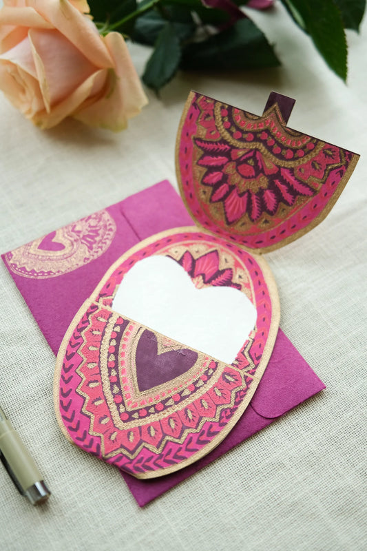 East End Press Heart of Feathers Greeting Card
