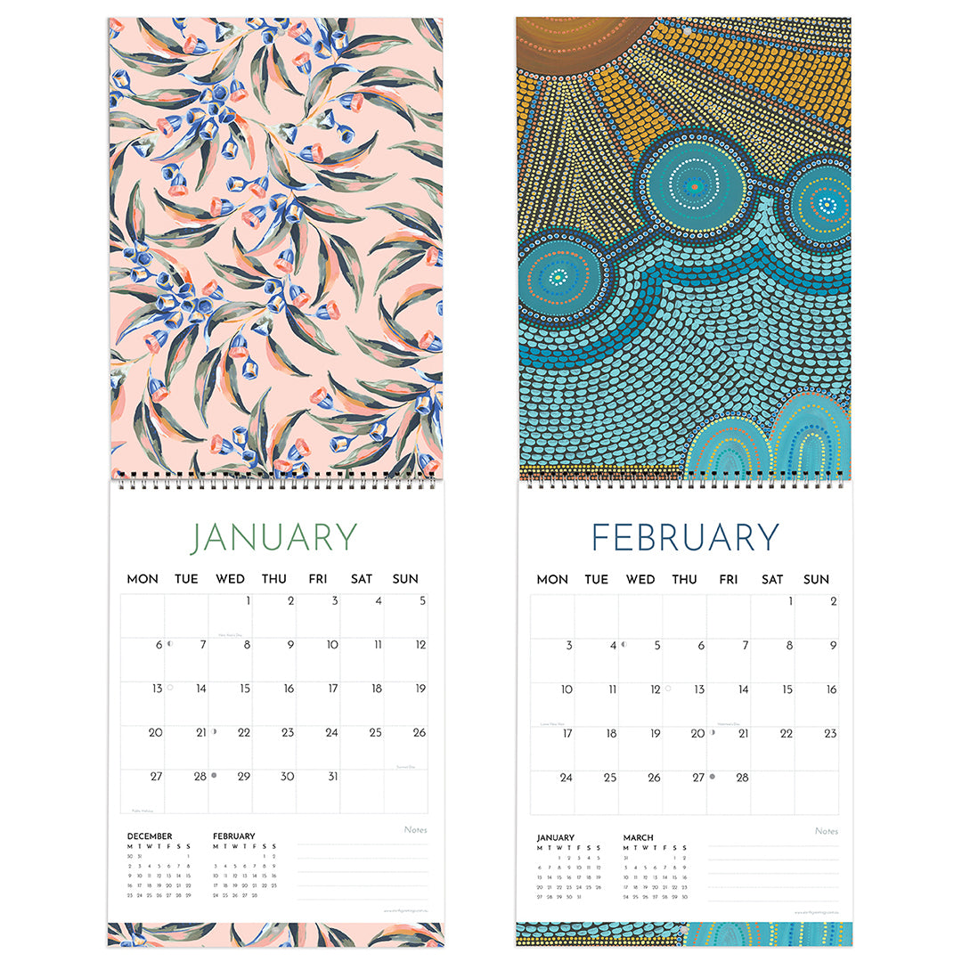 Earth Greetings Australian Artist Calendar 2025