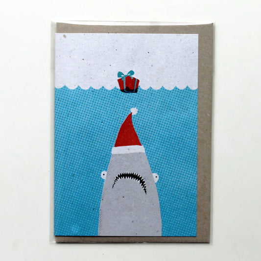 Surfing Sloth Christmas Jaws