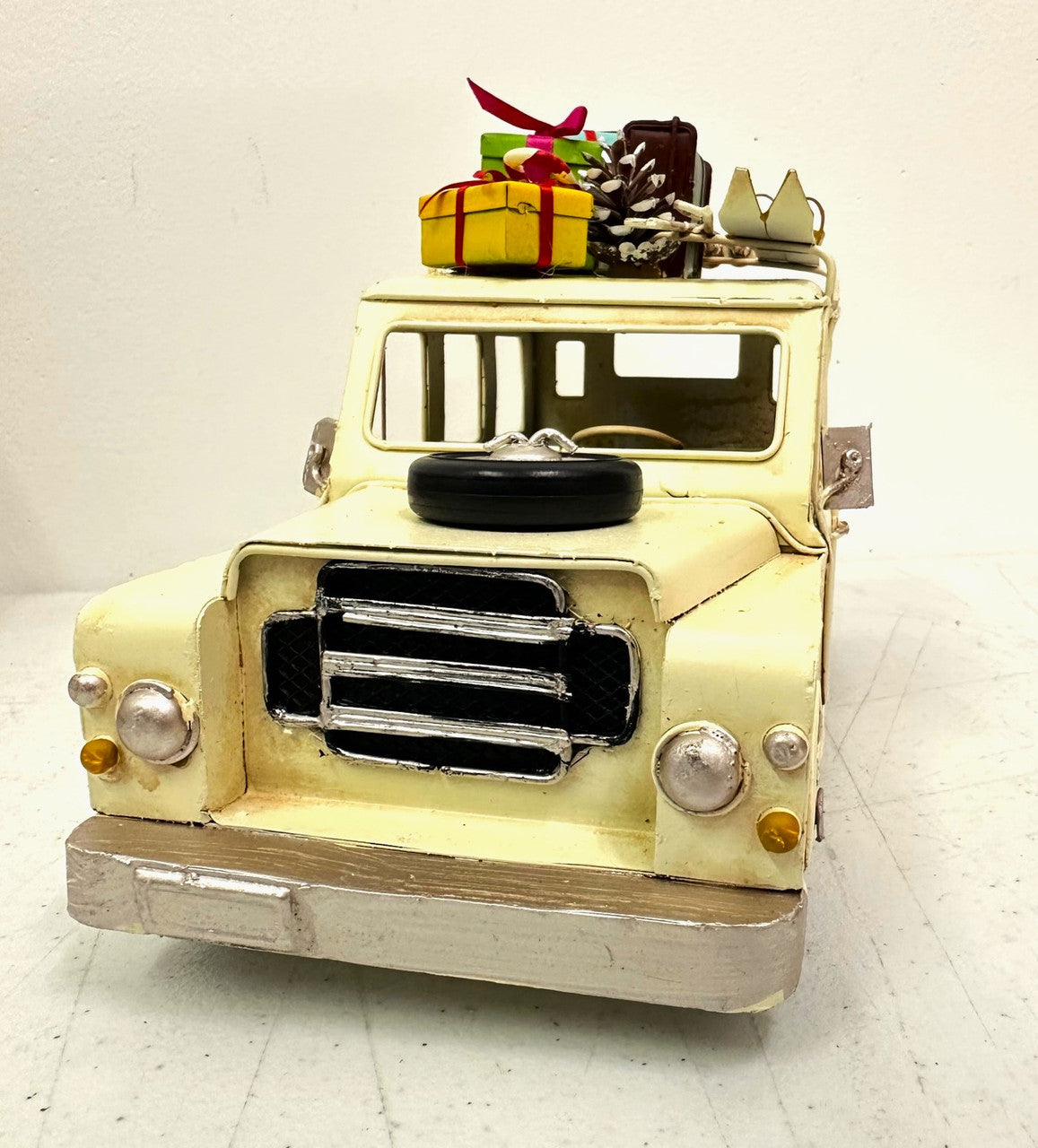 Australian Christmas Metal Wagon, Red Ute and Caravan Ornaments