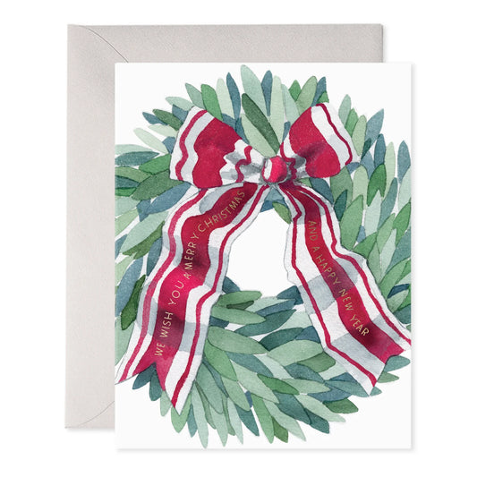 Laurel Wreath Christmas Greeting Card