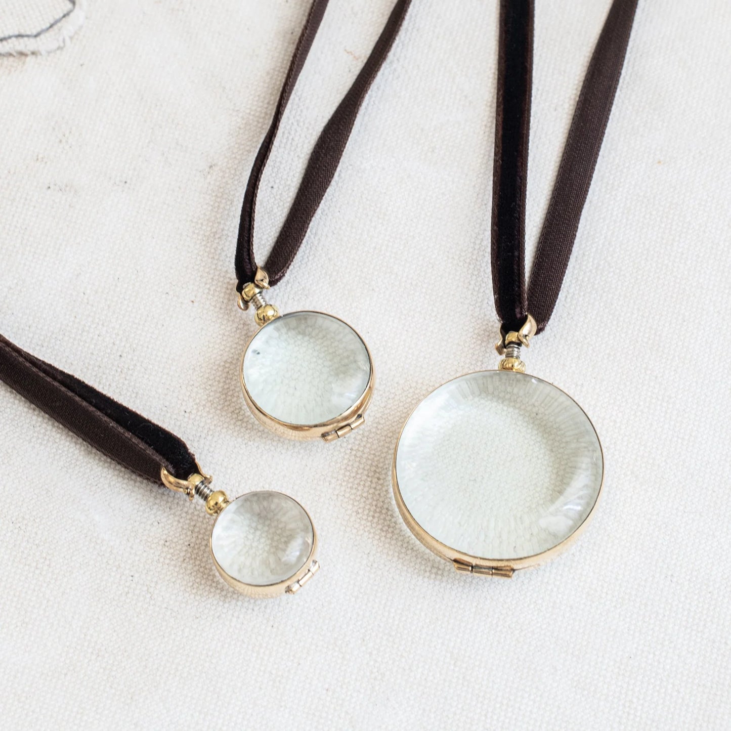 Round Rock Crystal Locket by Sonoma State Jewellery