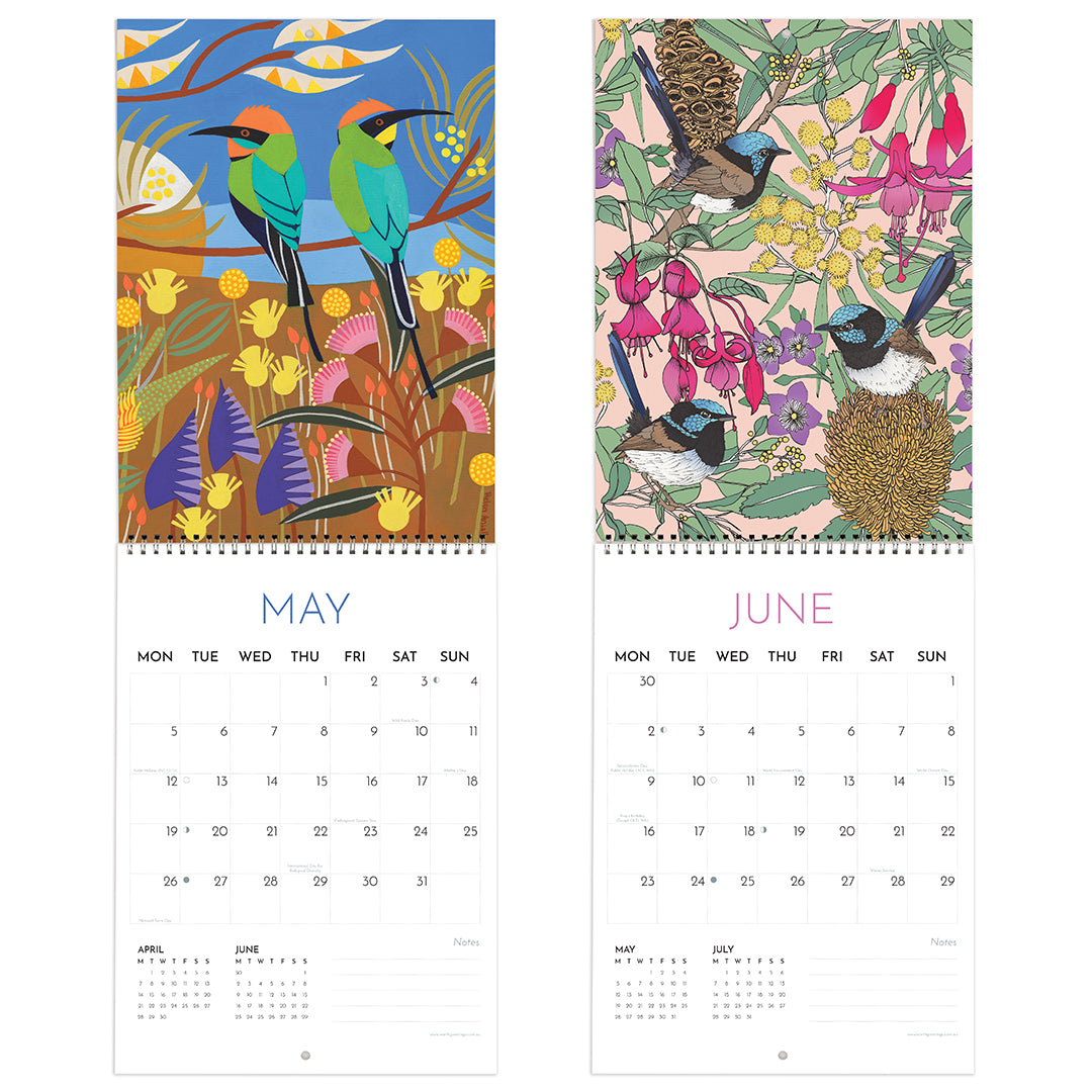 Earth Greetings Australian Artist Calendar 2025