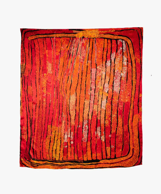 One Of Twelve Untitled Silk Scarf - Naata Nungurrayi