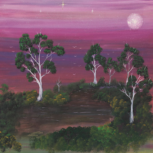 River and Land Greeting Card
