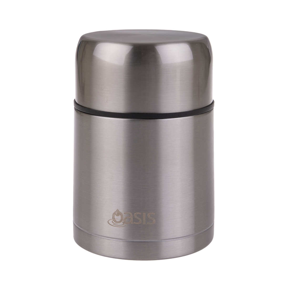 Oasis Stainless Steel Double Wall Insulated Food Container With Spoon - Two Sizes