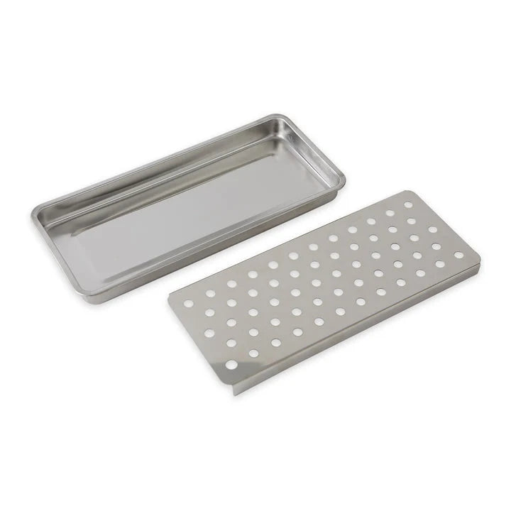 Stainless Steel Soap, Brush & Sponge Sink Tray