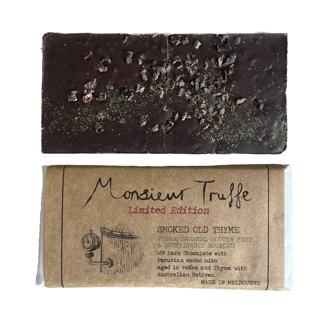 Monsieur Truffe 65% Dark Chocolate Limited Edition Smoked Old Thyme