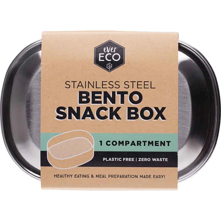 Ever Eco Stainless Steel Bento Snack Box - 1 OR 2 Compartment