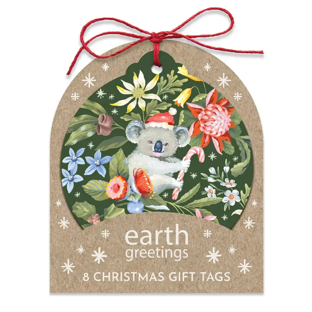 Earth Greeting Andrea Smith Pack of 8 Christmas Gift Tags