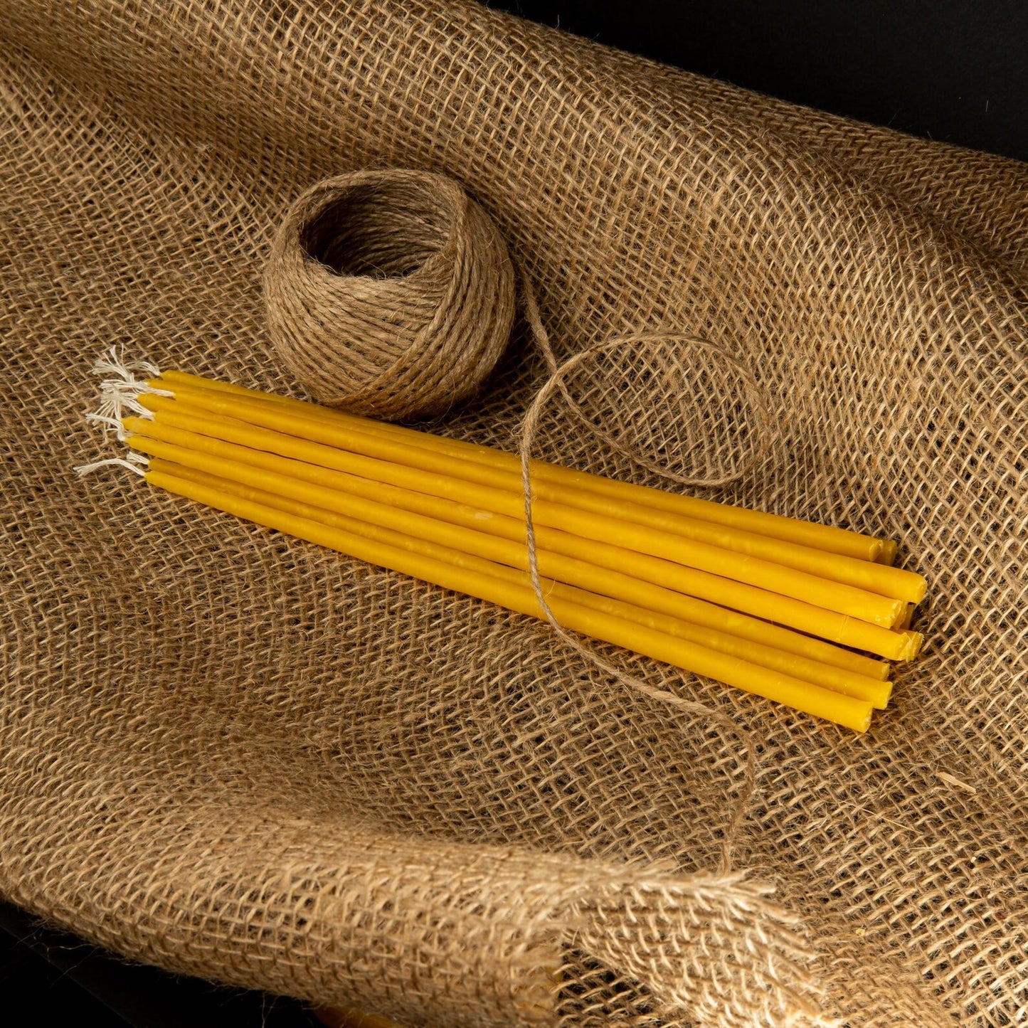 Pure Beeswax Vigil Taper Candles - Pack 6