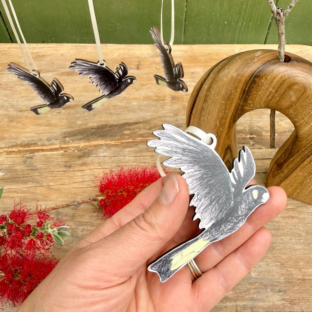 Bridget Farmer Australian Birds Christmas Ornaments - Set of 3