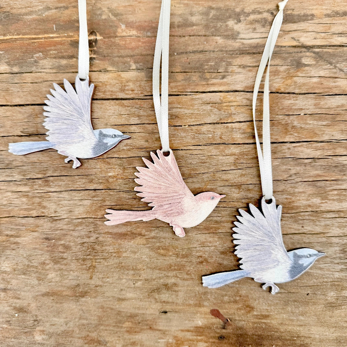 Bridget Farmer Australian Birds Christmas Ornaments - Set of 3