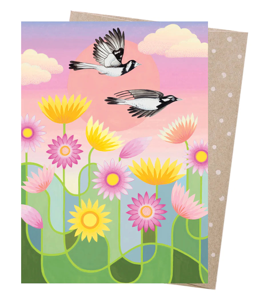 Earth Greetings Claire Ishino Wind Beneath My Wings Greeting Card