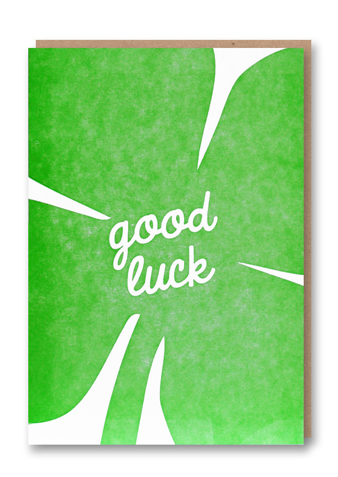 1973 Good Luck Letterpress Card