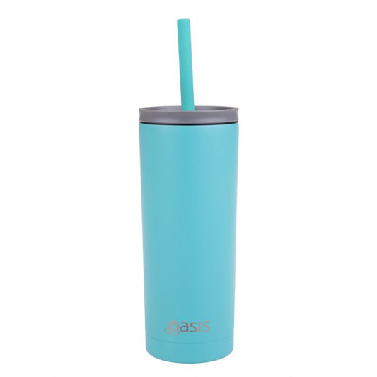 Oasis Super Sipper Insulated Tumbler With Silicone Straw 600ml