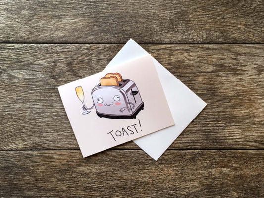Bee Is For Bear Toast Congratulations Card
