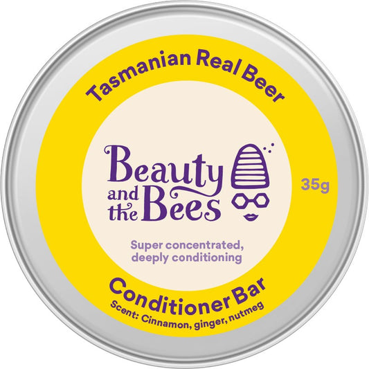Beauty And The Bees Tasmanian Real Beer & Honey Conditioner Bar 35gm