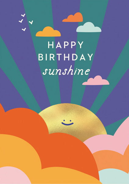 Happy Birthday Sunshine Greeting Card