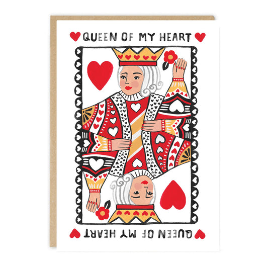 Queen Of My Heart Card
