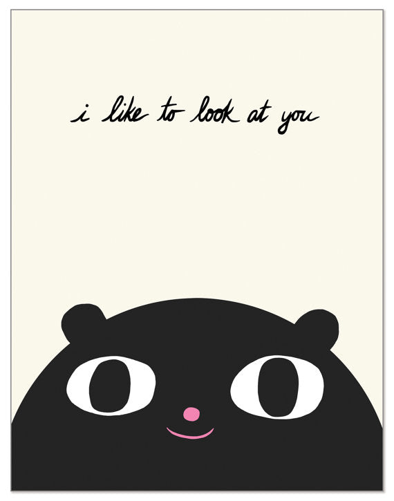 Laura Berger I Like To Look At You Card
