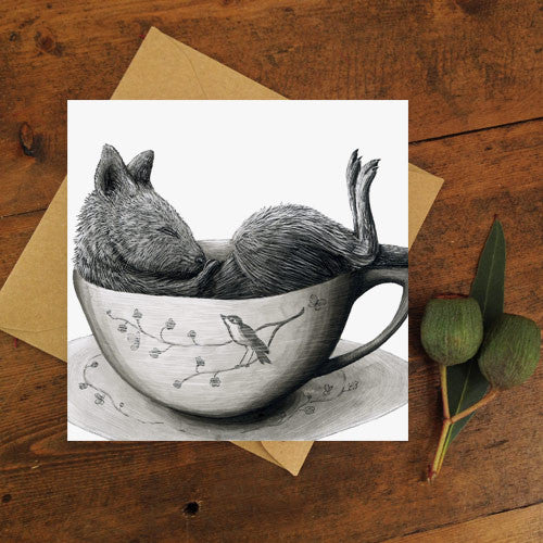 Renee Treml Tea Cozy Little Roo Card