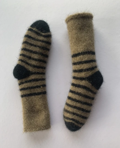 Duthie & Bull Possum Merino Patterned Baby Socks
