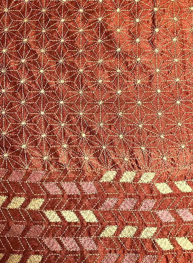 House of Wandering Nakshi Kantha Embroidered Wrap