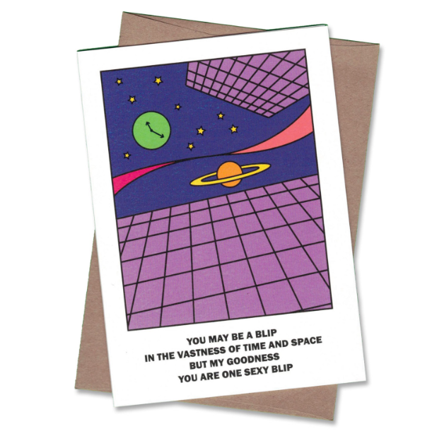 Things By Bean In The Vastness Of Time and Space Greeting Card