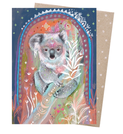 Earth Greetings Amber Somerset Forest Guardian Greeting Card
