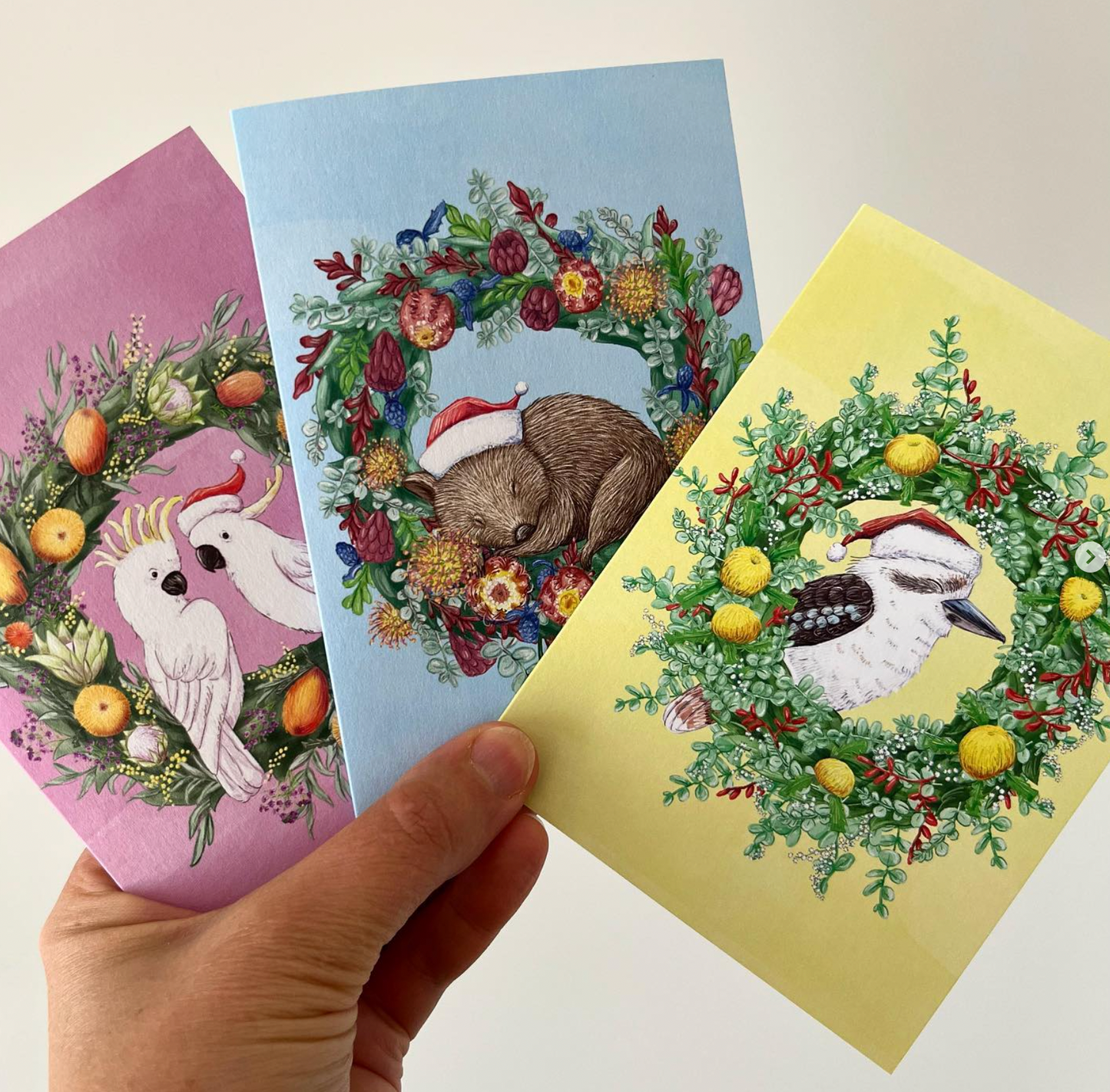 Renee Treml Holiday Wreath 6 Card Pack