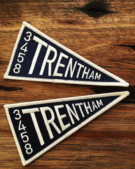 Trentham 3458 Pennant Embroidered Iron On Patch