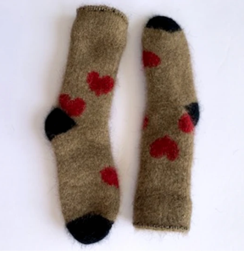 Duthie & Bull Possum Merino Patterned Baby Socks