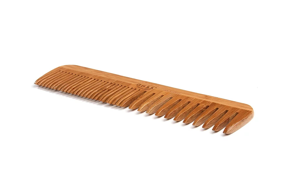 Bass Brush Wide & Narrow Tooth Bamboo Comb