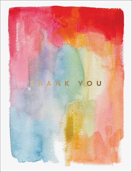 Colourful Thank You Greeting Card